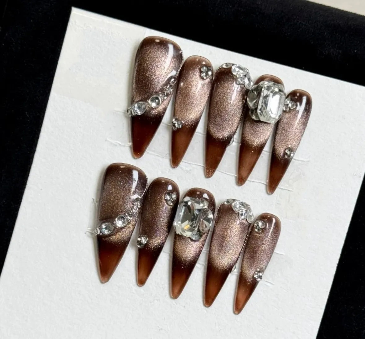 Bronze Glitter Luxe Nail - Elegant Charme