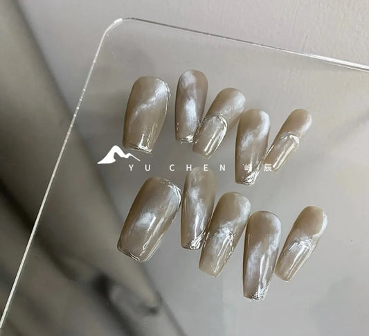 Elegant Marble Finish Nail - Elegant Charme