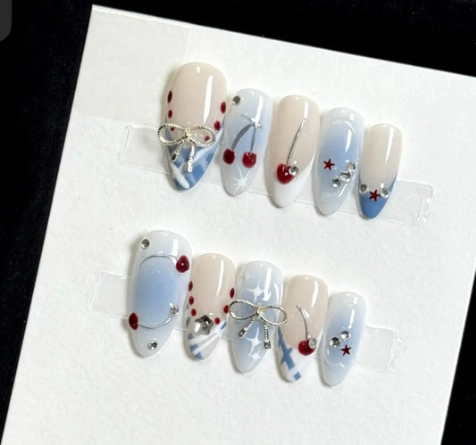 Cherry Bow Nail - Elegant Charme